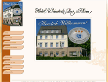Tablet Screenshot of hotel-weinstock.de